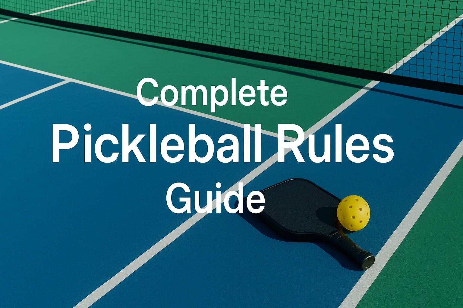 Pickleball rules for beginners